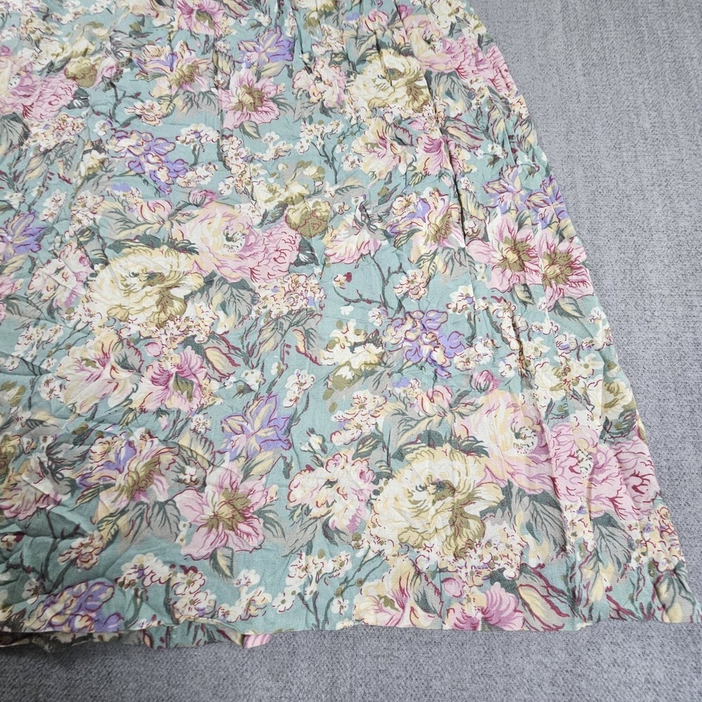 Vintage Agenda USA Women's Floral Midi Romantic Pocket Skirt Size 8 - Picture 4 of 14